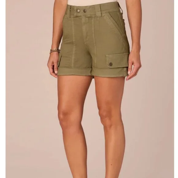 "Ab"solution Skyrise 4.5" Inseam Double Button Cargo Short WS-164 - Picture 1 of 4